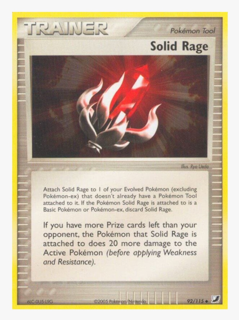 Solid Rage EX Unseen Forces Pokemon Trading Card